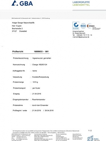 Naturix24 - Ingwerpulver, Ingwer gemahlen - 500g Beutel - 2