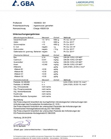 Naturix24 - Ingwerpulver, Ingwer gemahlen - 500g Beutel - 3